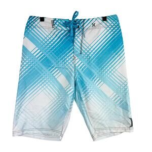 Hurley for Buckle Board Swim Shorts Blue 22” Outseam Mens - 30